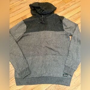Dravus Hooded Men's Gray Sweater Large
